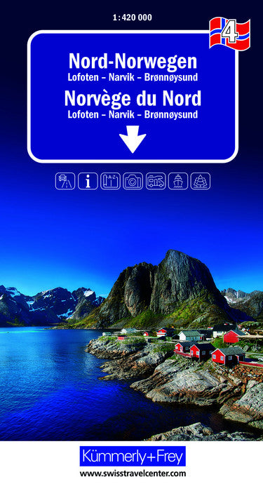 04 Nord-Norwegen - Lofoten - Narvik - Bronnoysund 1:420.000