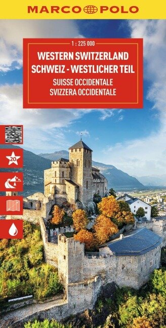 Schweiz Westlicher Teil 1:225.000 - Marco Polo
