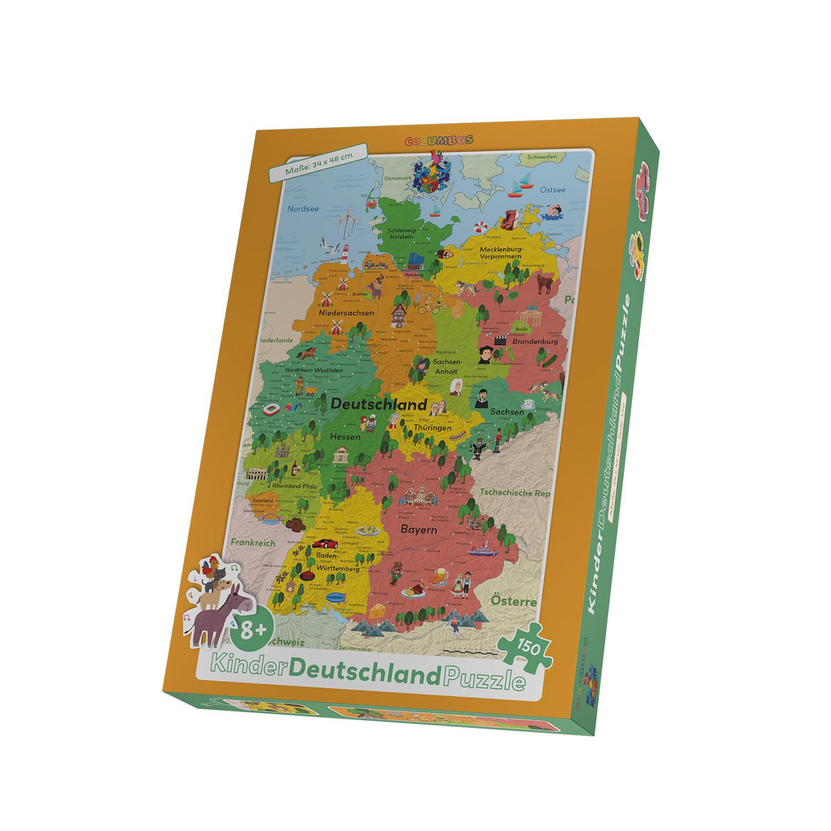 Kinder-Deutschlandkarte als Puzzle
