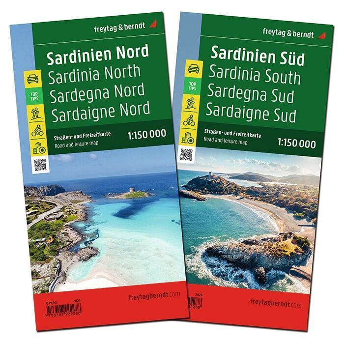 Sardinien Nord und Süd - 1:150.000 Freytag & Berndt