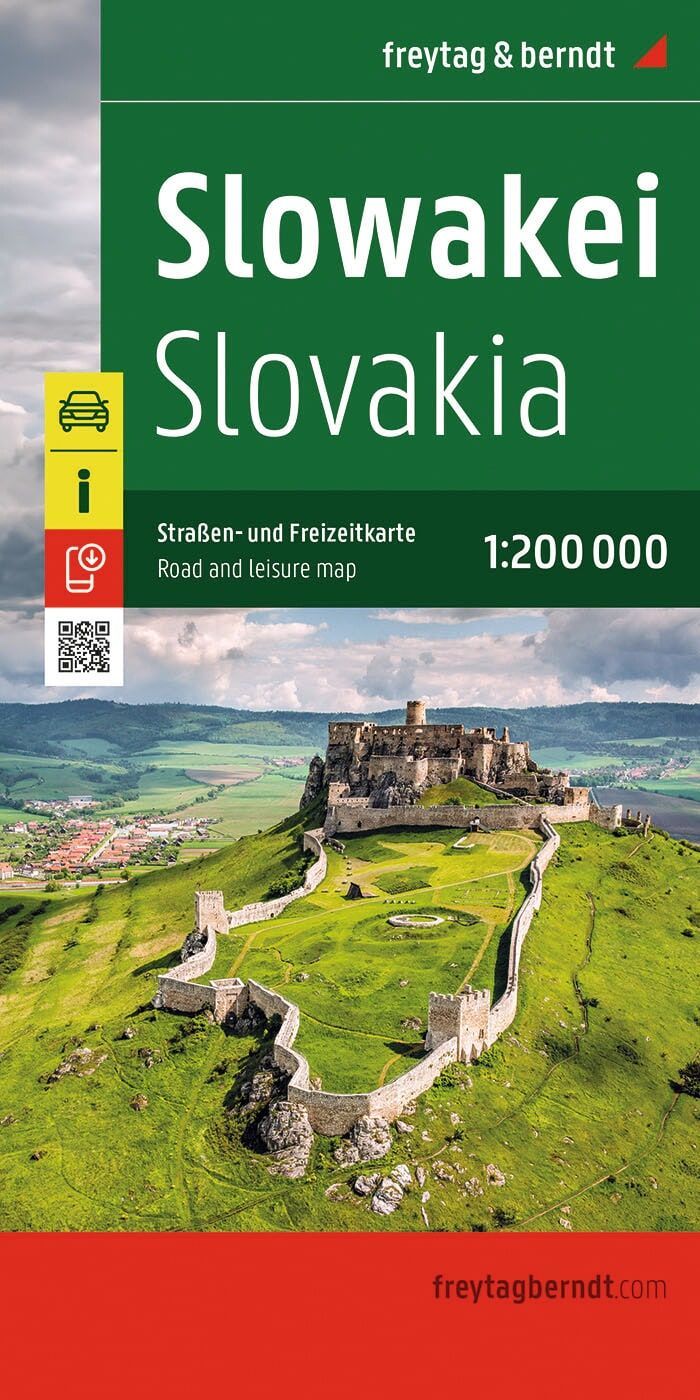 Slowakische Republik 1:200.000 Autokarte - Freytag und Berndt