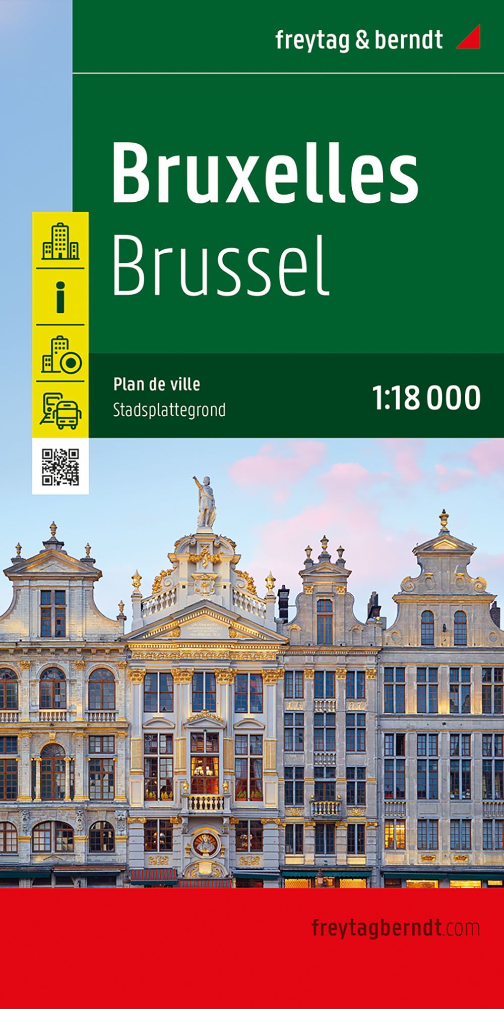 Brüssel Stadtplan 1:18.000