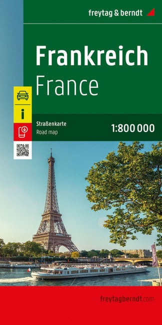 Frankreich 1:800.000 Straßenkarte - Freytag & Berndt