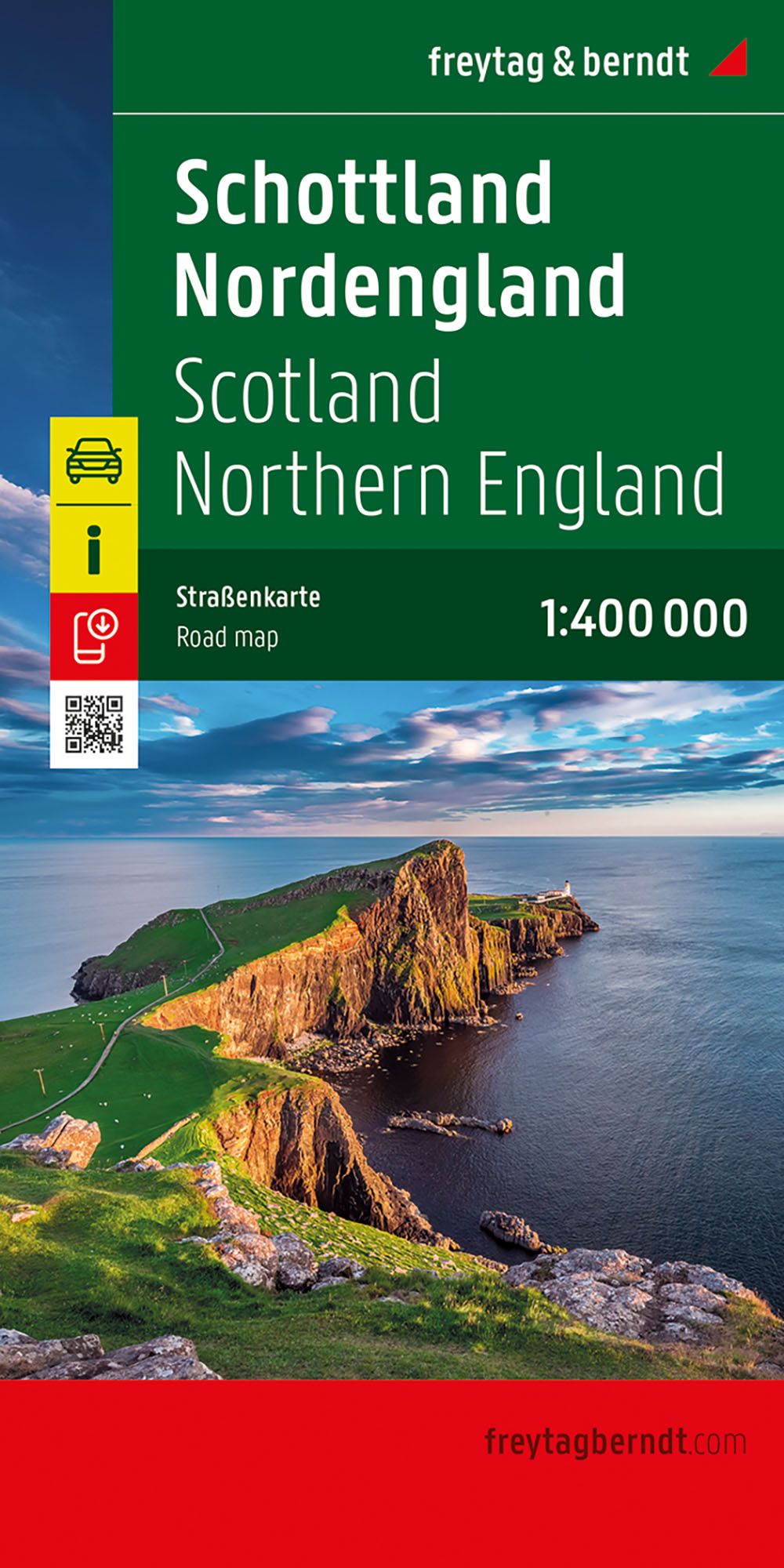 Schottland - Nordengland 1:400.000 - Freytag & Berndt Straßenkarte