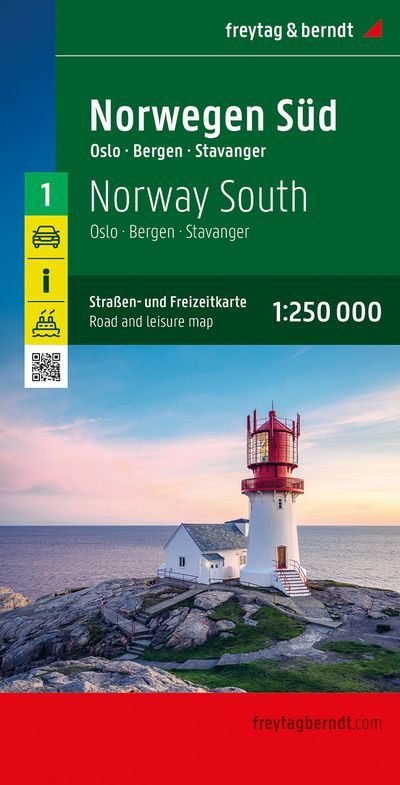 Norwegen Süd (Blatt 1) - 1:250.000 - Straßenkarte
