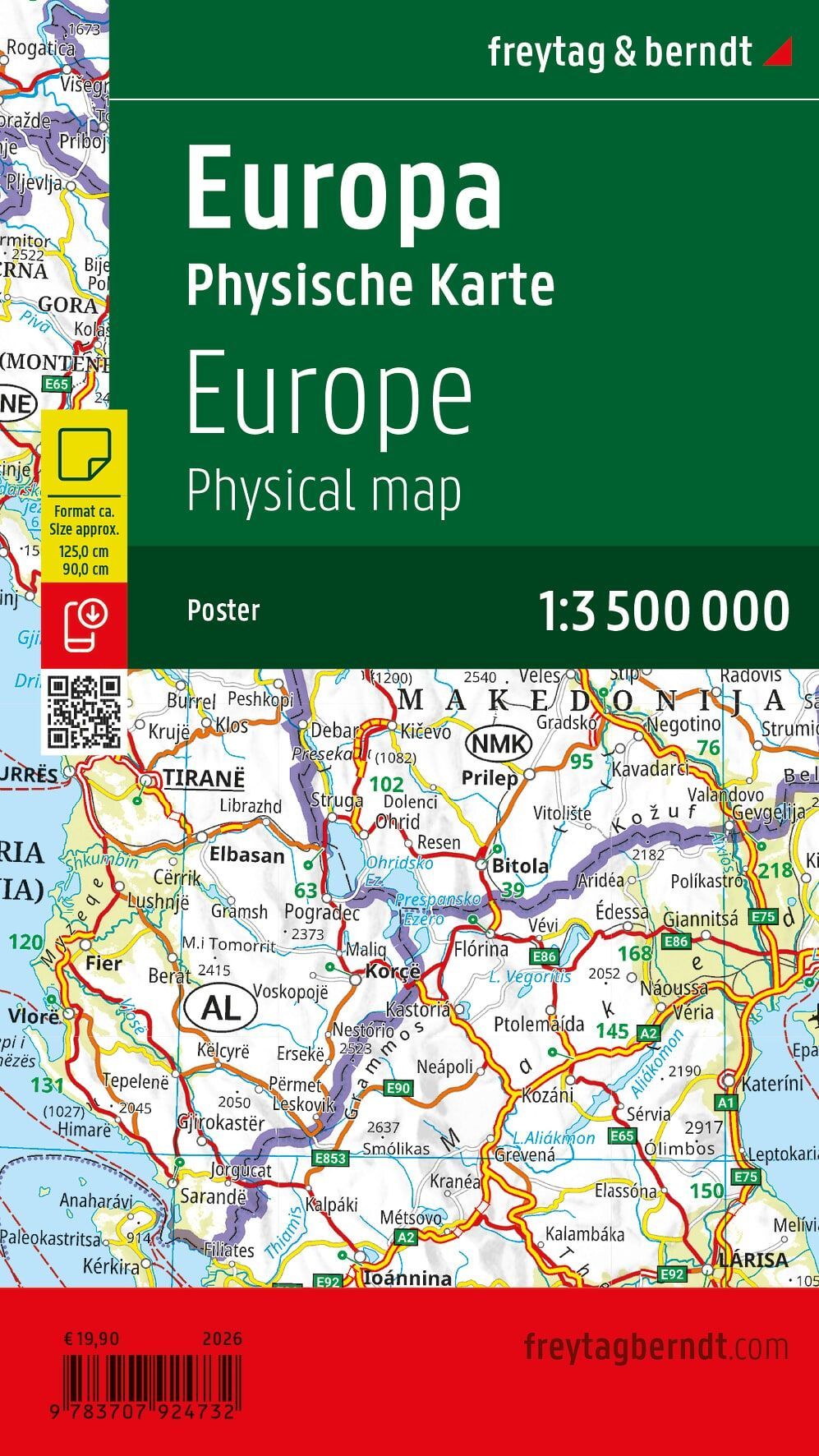 Europa physisch 1:3,5 Mio. (E130A)