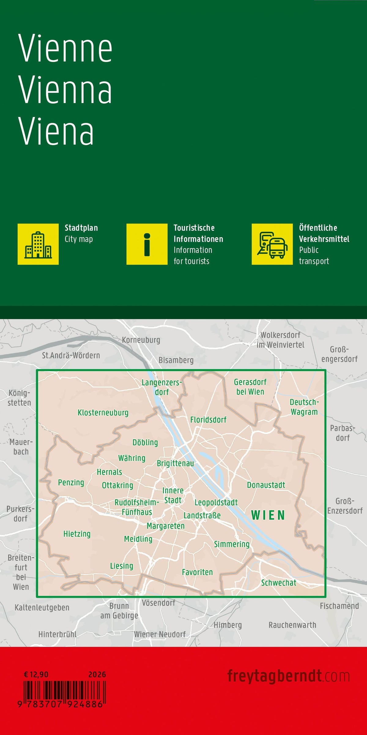 Wien 1:25.000 Stadtplan