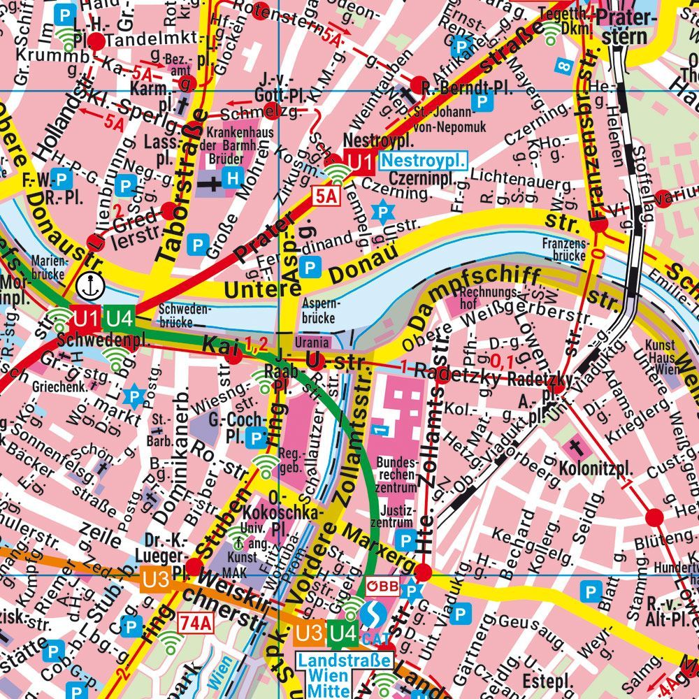 Wien 1:25.000 Stadtplan