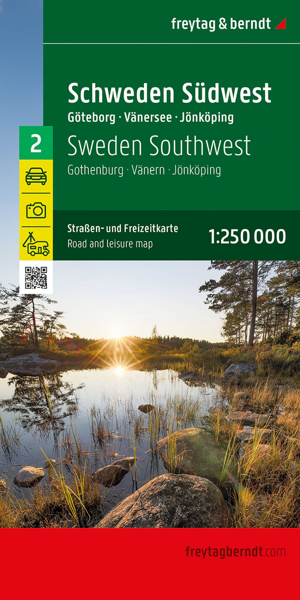Schweden Südwest (Blatt 2) - 1:250.000 - Straßenkarte