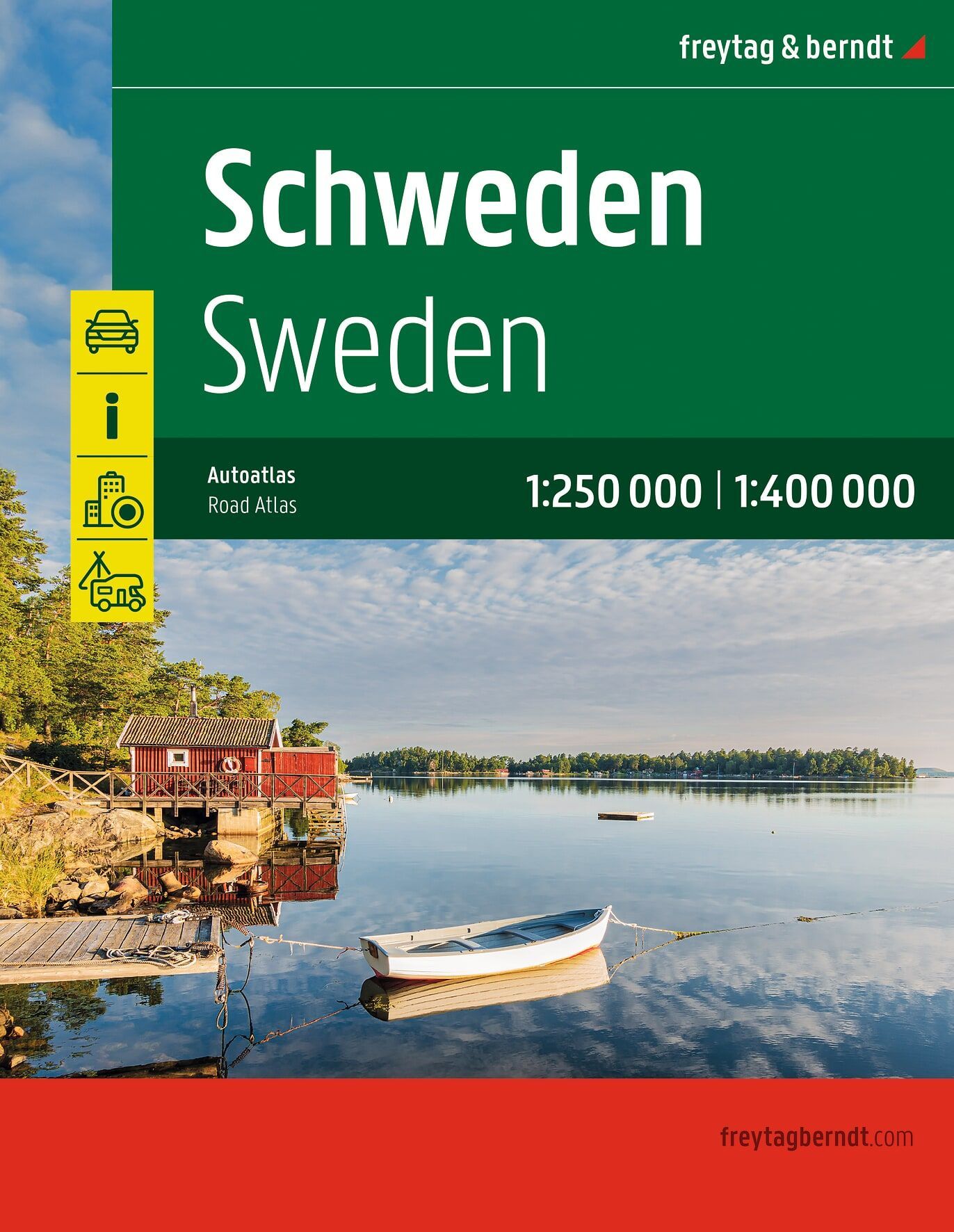 Schweden Autoatlas 1:250.000 - 1:400.000