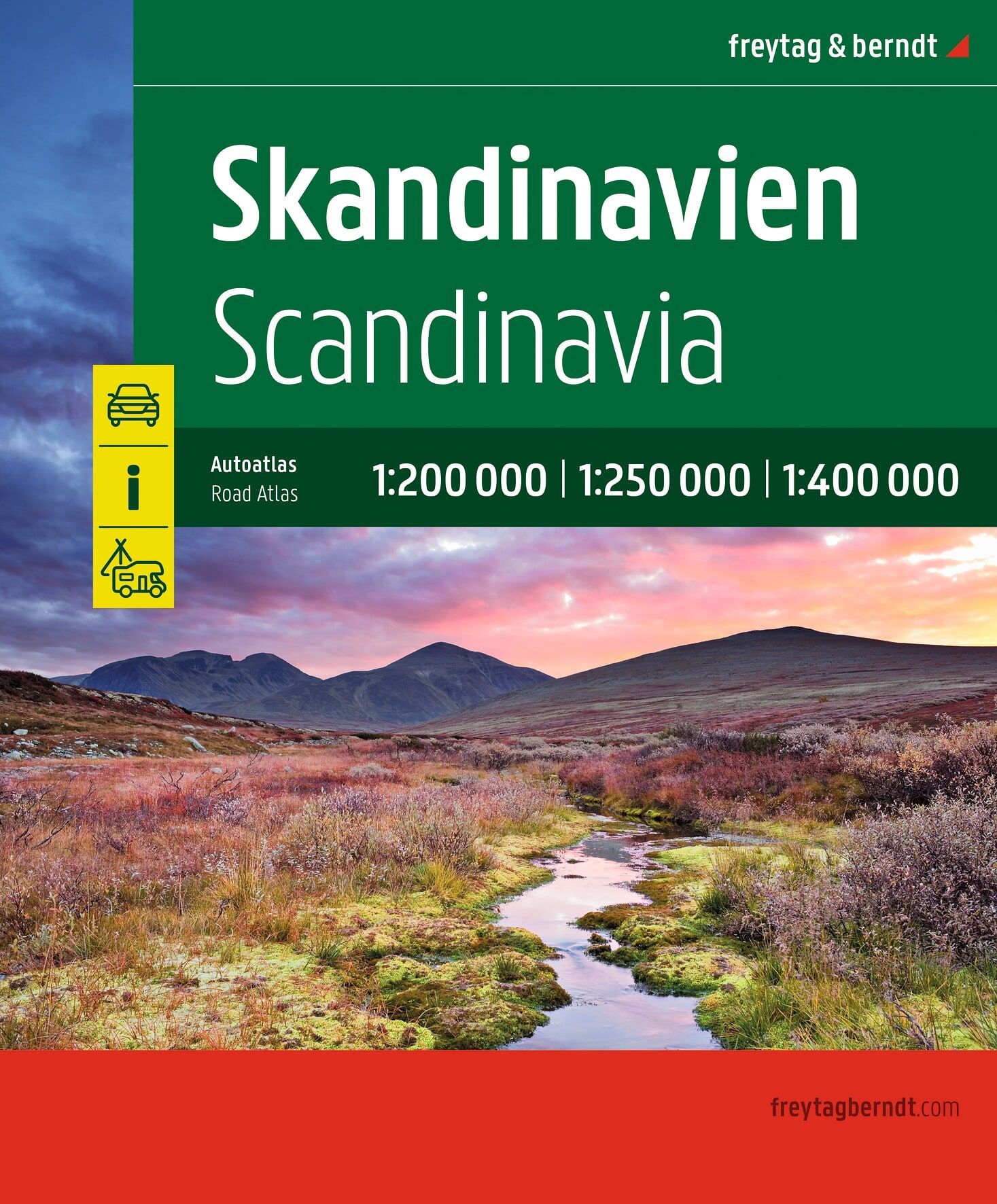 Skandinavien Superatlas, Autoatlas 1:250.000 - 1:400.000