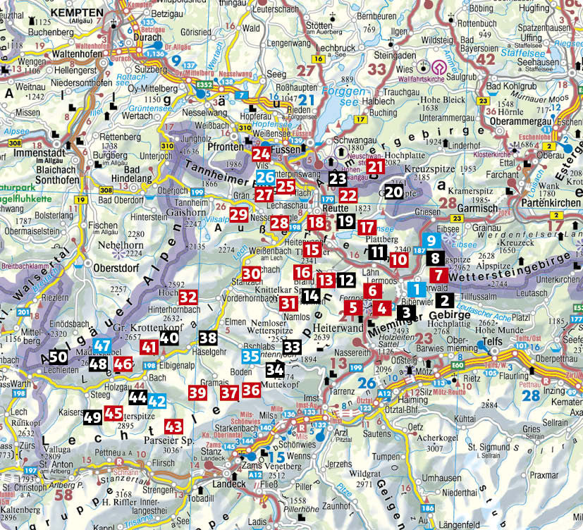 Außerfern, Lechtal - Rother Wanderführer