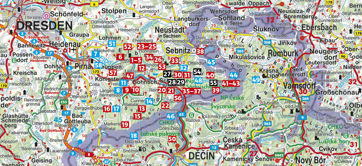 Elbsandsteingebirge - Rother Wanderführer