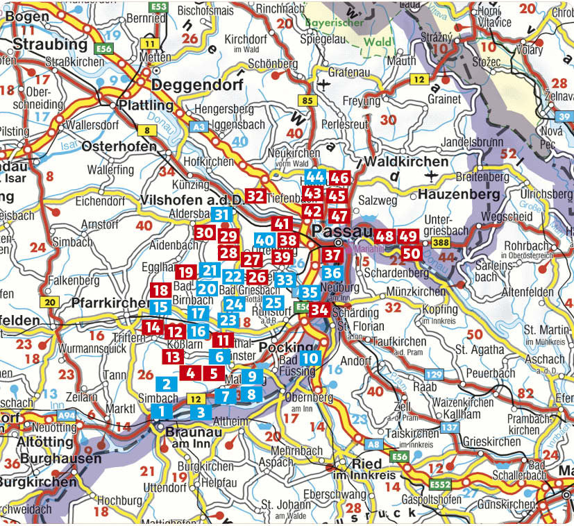 Niederbayerisches Bäderdreieck - Rother Wanderführer