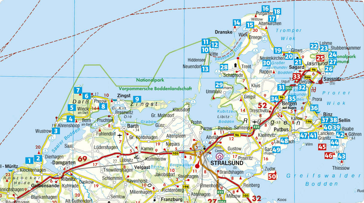 Rügen - Rother Wanderführer