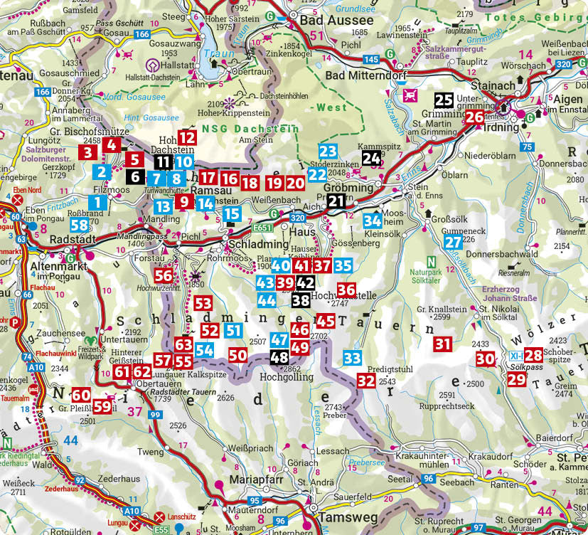 Dachstein-Tauern Ost - Rother Wanderführer