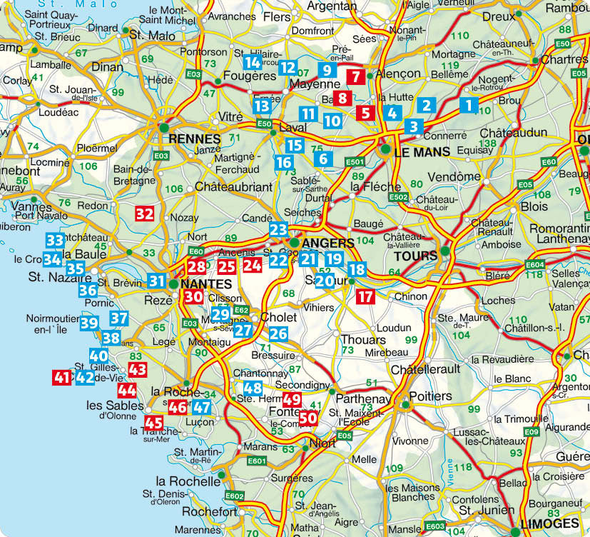 Loiretal - Atlantikküste - Wanderführer