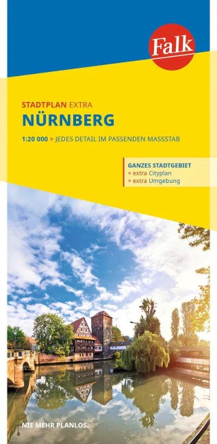 Falk Stadtplan Extra Nürnberg 1:20.000