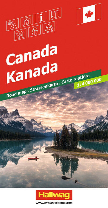 Kanada 1:4.000.000 - Hallwag Strassenkarte