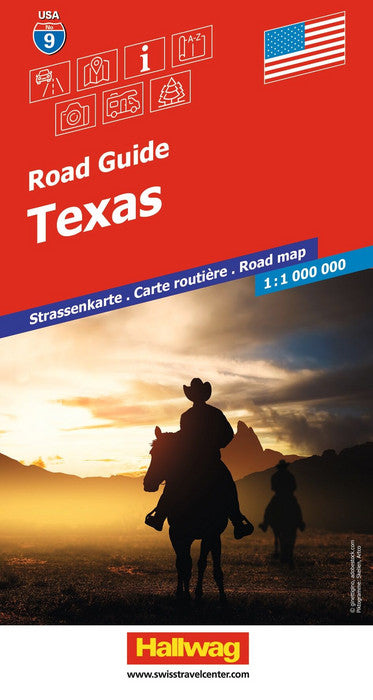 09 USA Texas 1:1.000.000 - Hallwag Straßenkarte