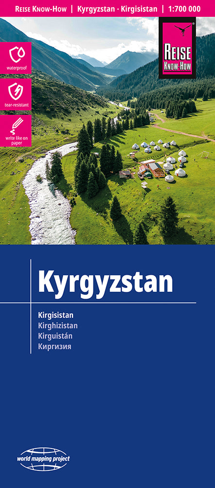 Kirgisistan / Kyrgyzstan 1:700.000 - Reise Know-How Straßenkarte