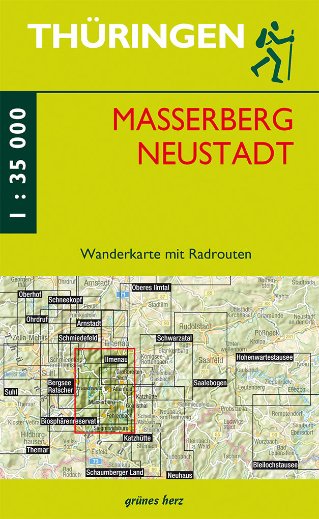 Wanderkarte Masserberg und Neustadt - 1:35.000