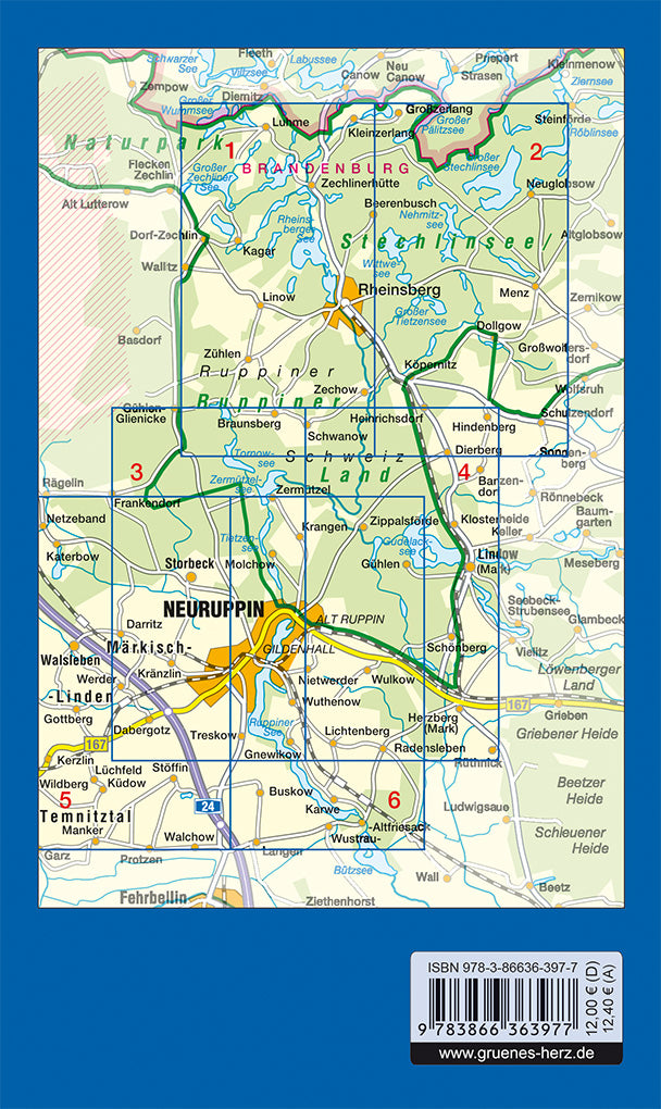 Rheinsberg und Ruppiner Schweiz - Reiseführer Grünes Herz