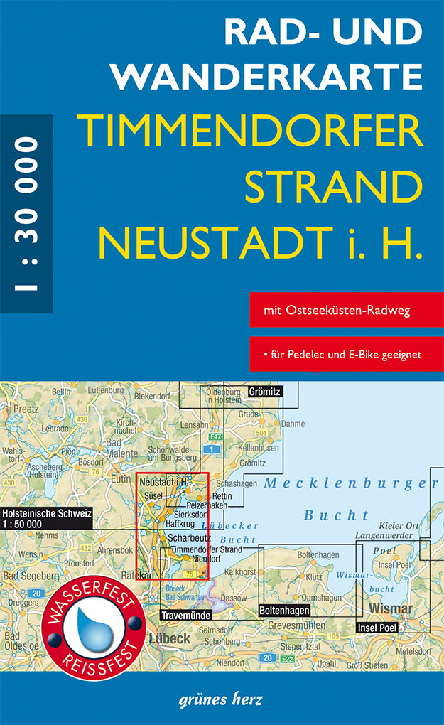 Timmendorfer Strand, Neustadt i.H. 1:30.000 - Rad- & Wanderkarte Grünes Herz