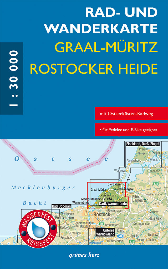 Rad- & Wanderkarte Graal-Müritz, Rostocker Heide -1:30.000