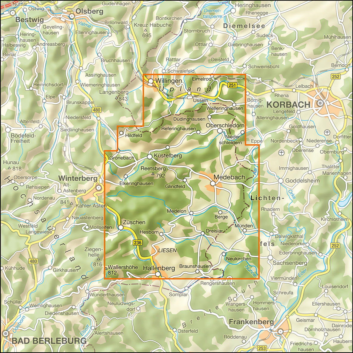 Medebach 1:25.000 - Wanderkarte