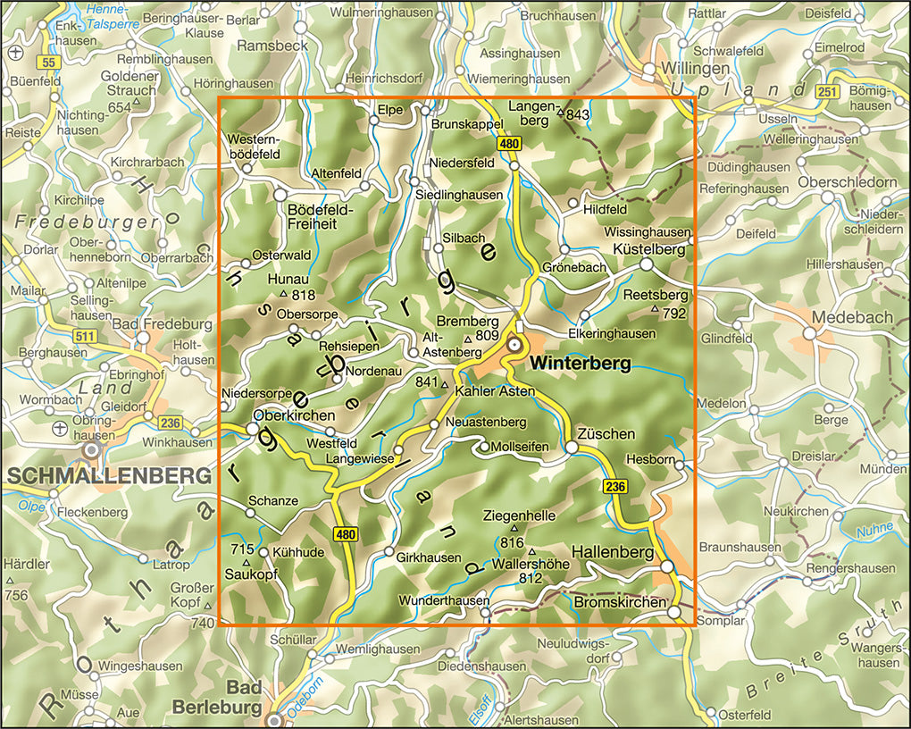 Winterberg 1:25.000 - Wanderkarte