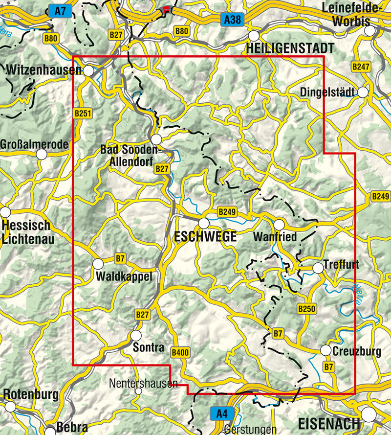 Eschwege 1:33.000 - Rad- und Wanderkarte