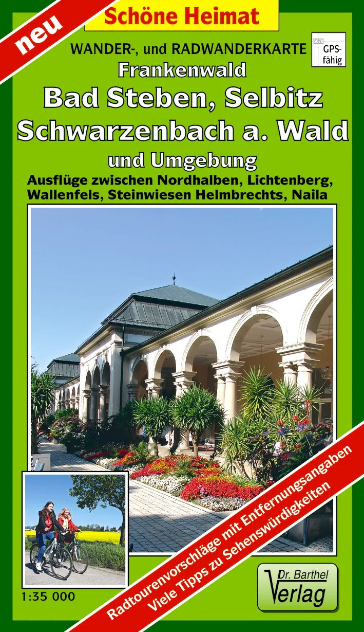 252 Naturpark Frankenwald, Bad Steben, Selbitz, Schwarzenbach a. Wald und Umgebung 1:35.000