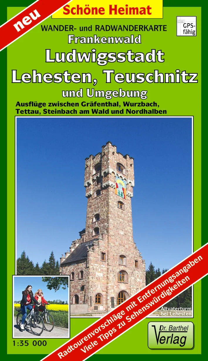 253 Naturpark Frankenwald, Ludwigsstadt, Lehesten, Teuschnitz und Umgebung 1:35.000