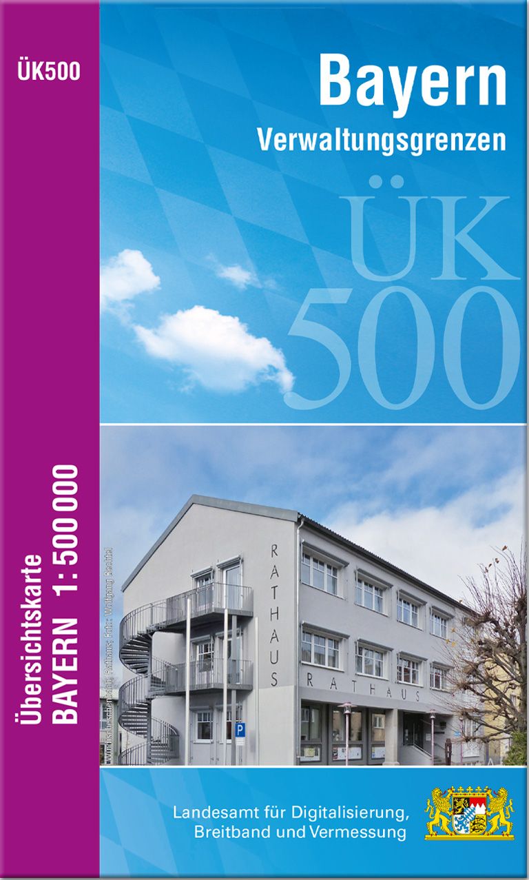 Übersichtskarte Bayern 1:500.000 Verwaltungsausgabe