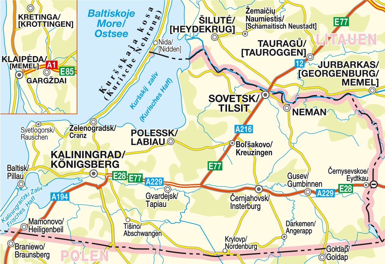 RS001 Nördliches Ostpreußen (mit Memelland) - 1:200.000