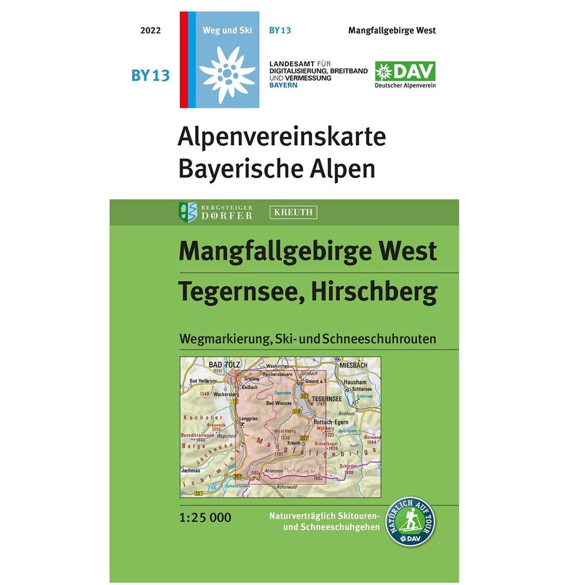 BY13 Bayerische Alpen - Mangfallgebirge West 1:25.000 - Alpenverein