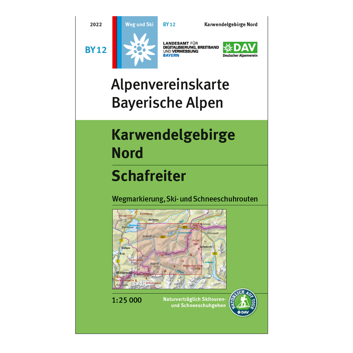 BY12 Bayerische Alpen - Karwendelgebirge Nord 1:25.000 - Alpenverein