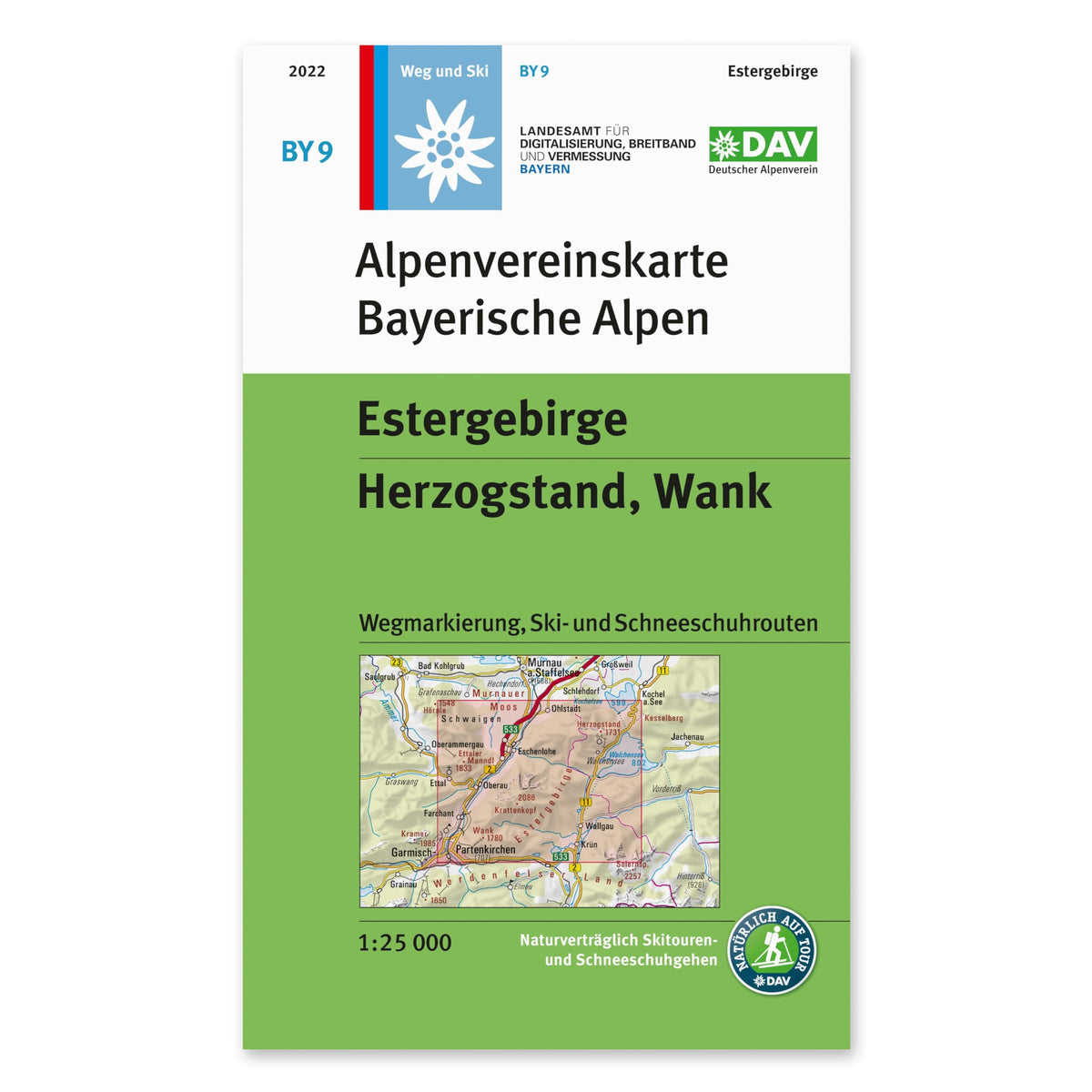 BY9 Bayerische Alpen - Estergebirge 1:25.000 - Alpenverein