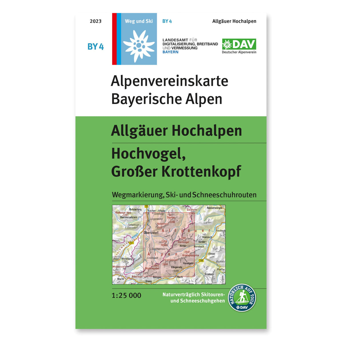 BY4 Bayerische Alpen - Allgäuer Hochalpen 1:25.000 - Alpenverein