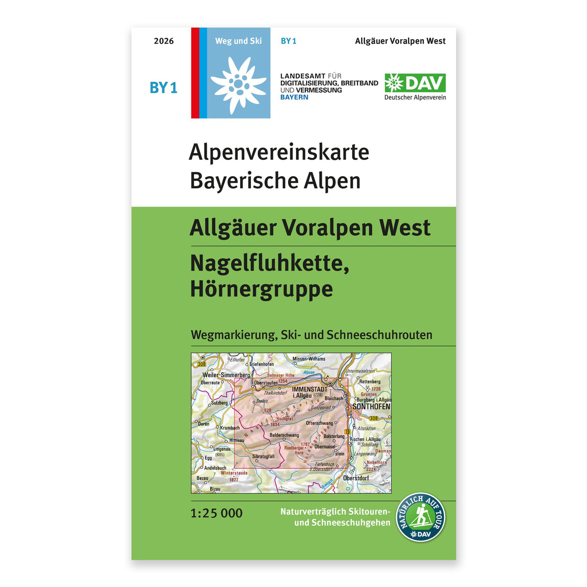 BY1 Bayerische Alpen - Allgäuer Voralpen West 1:25.000 - Alpenverein