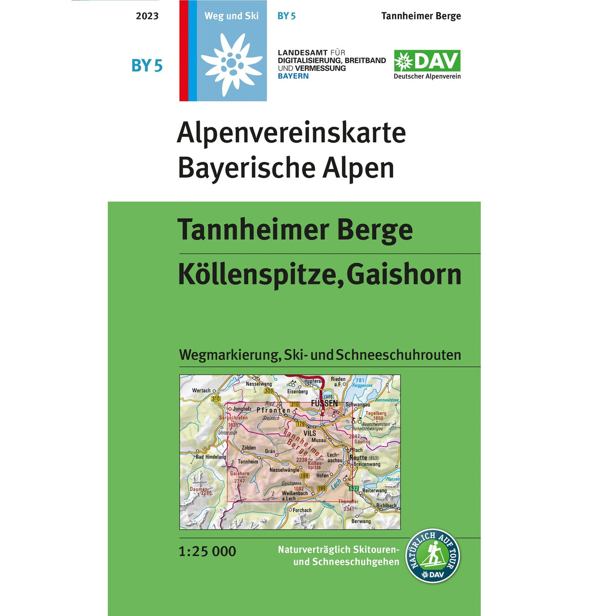 BY5 Bayerische Alpen - Tannheimer Berge  1:25.000 - Alpenverein