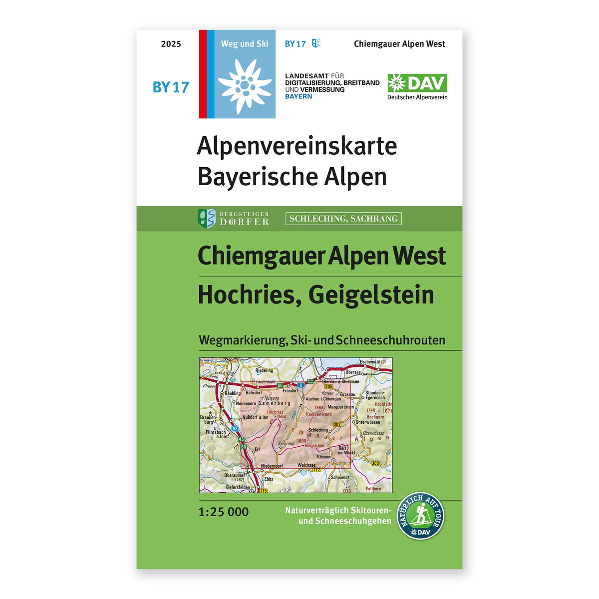 BY17 Bayerische Alpen - Chiemgauer Alpen West 1:25.000 - Alpenverein