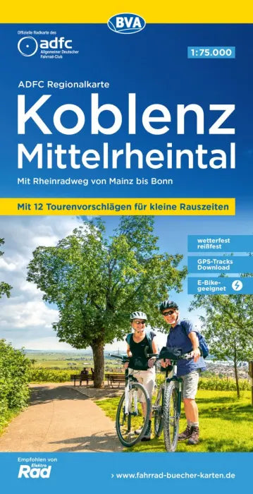 Koblenz / Mittelrheintal - ADFC Regionalkarte