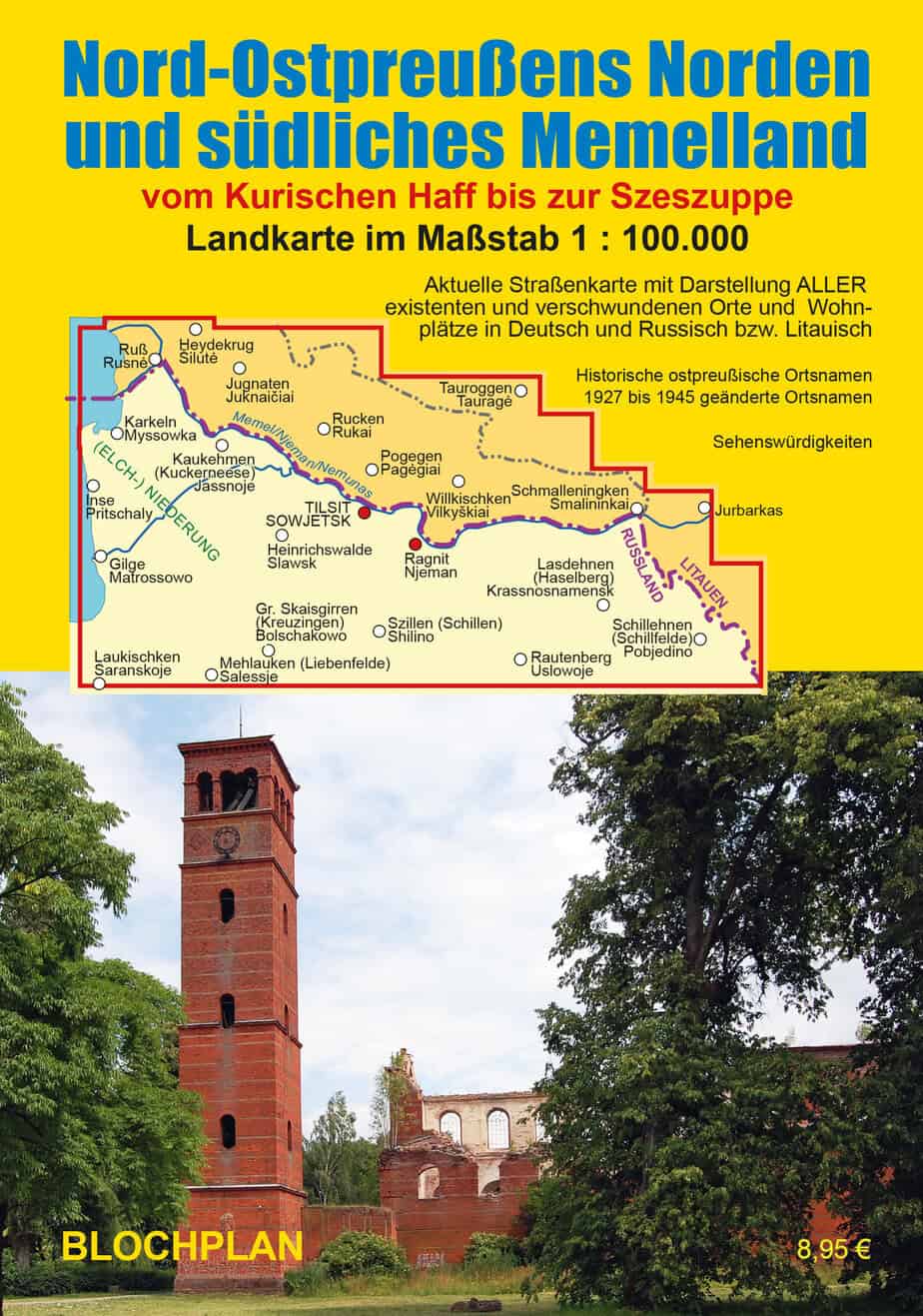 Nord-Ostpreußens Norden und südliches Memelland 1:100.000