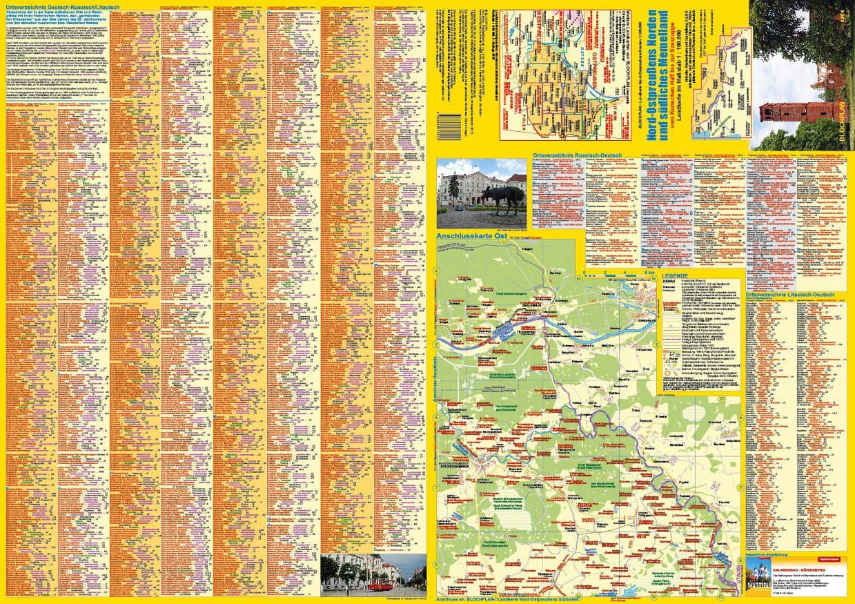 Nord-Ostpreußens Norden und südliches Memelland 1:100.000