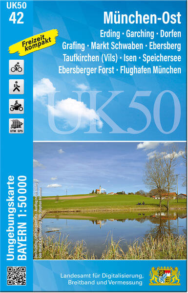 UK50-42 München-Ost - Wanderkarte 1:50.000 Bayern