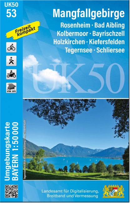 UK50-53 Mangfallgebirge - Wanderkarte 1:50.000 Bayern