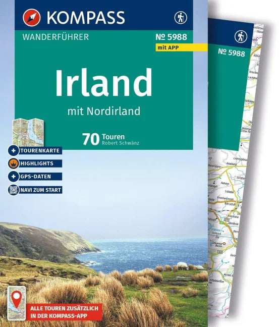 Irland mit Nordirland -  Kompass Wanderführer