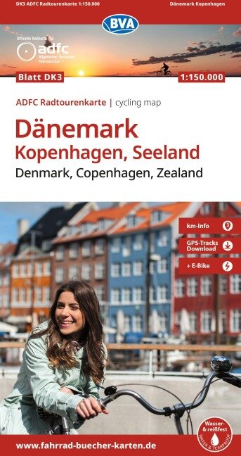 Kopenhagen / Seeland - ADFC-Radtourenkarte 1:150.000 - Dänemark 3